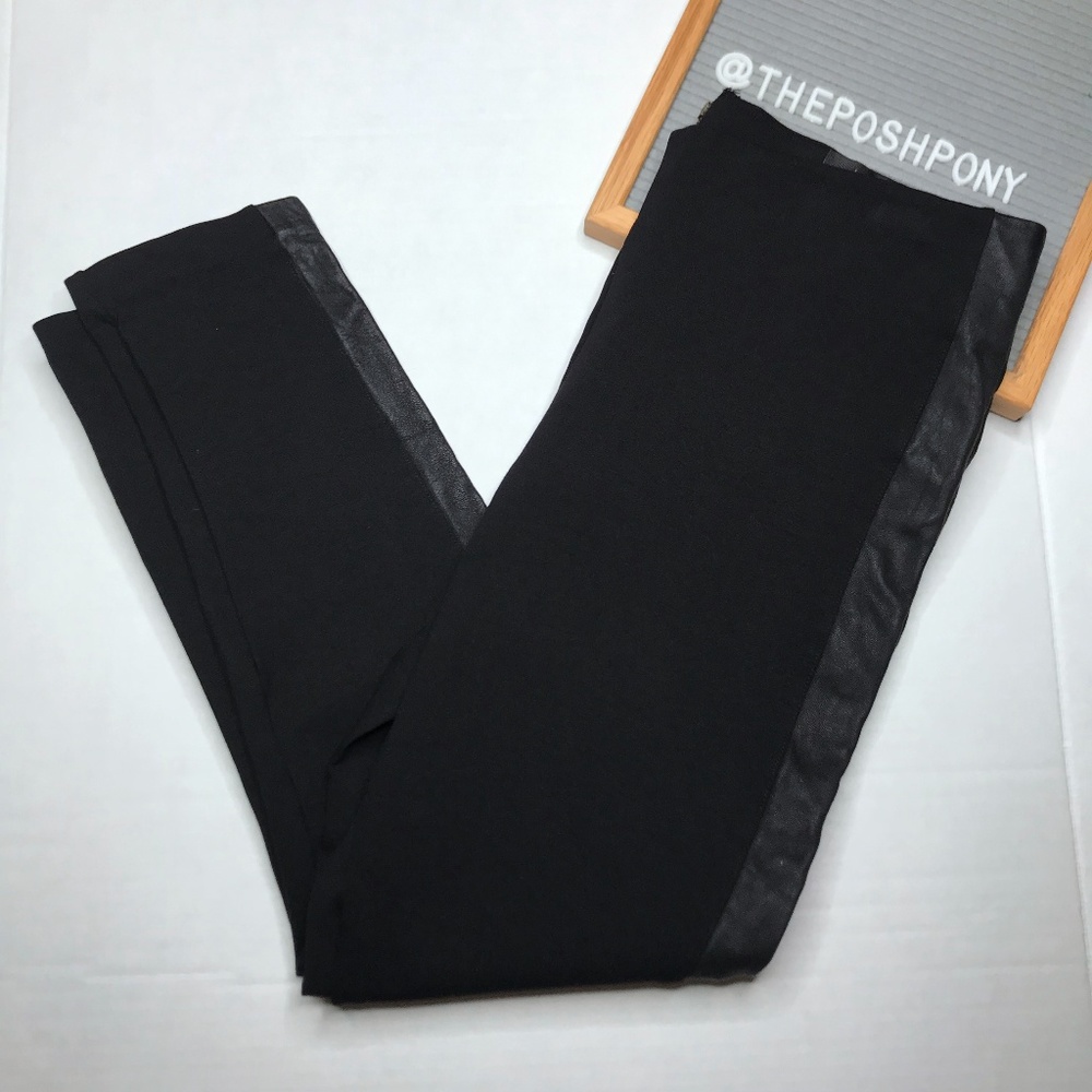 J. Crew Leather Trim Back Zip Pixie Pants